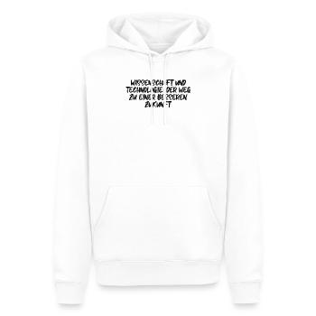 Wissenschaft - Wissenschaft und Technologie: Der - Männer Premium Bio Hoodie - Weiß - Vorne - Nico (187cm)