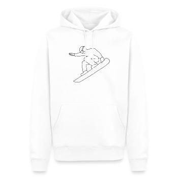 Snowboarden Snowboarder - Männer Premium Bio Hoodie - Weiß - Vorne - Nico (187cm)
