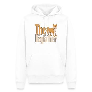 Shiba Inu Chien Papa Chien Père Chiens Papa Père Rott - Sweat à capuche Premium bio Homme - blanc - Devant - Nico (187cm)