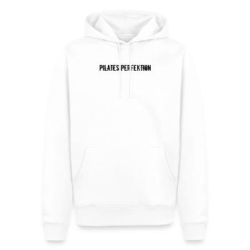 Pilates - Pilates Perfektion - Männer Premium Bio Hoodie - Weiß - Vorne - Nico (187cm)