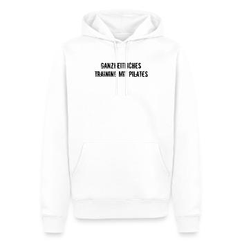 Pilates - Ganzheitliches Training mit Pilates - Männer Premium Bio Hoodie - Weiß - Vorne - Nico (187cm)