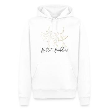 Ballet Danseuse Danse Ballerine - Sweat à capuche Premium bio Homme - blanc - Devant - Nico (187cm)