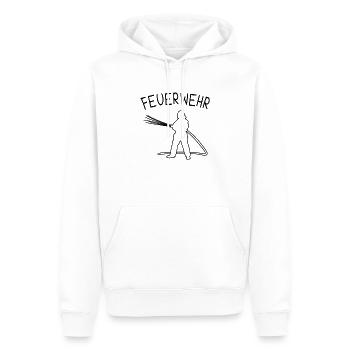 Feuerwehr Feuerwehrmann - Männer Premium Bio Hoodie - Weiß - Vorne - Nico (187cm)