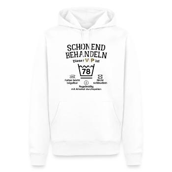 78. Geburtstag Schonend Behandeln 78 VIP ist 78 - Männer Premium Bio Hoodie - Weiß - Vorne - Nico (187cm)