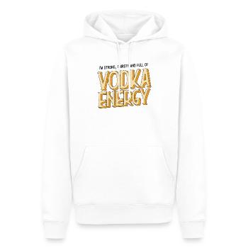 Lustiges I'm Strong Thirsty and Full of - Männer Premium Bio Hoodie - Weiß - Vorne - Nico (187cm)