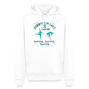 Gymnastik Tanz Baton Wirbeln Turnen - Männer Premium Bio Hoodie - Weiß - Vorne - Nico (187cm)