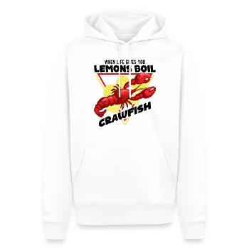 Langusten Cajun & Langusten Hummer Kochen - Männer Premium Bio Hoodie - Weiß - Vorne - Nico (187cm)