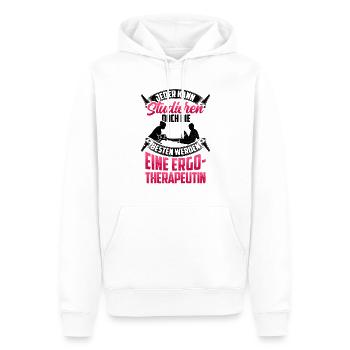 Die Besten werden Ergotherapeutin Ergotherapie - Männer Premium Bio Hoodie - Weiß - Vorne - Nico (187cm)