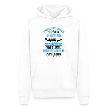 Drachenboot Crew und Drachenbootfahren - Männer Premium Bio Hoodie - Weiß - Vorne - Nico (187cm)