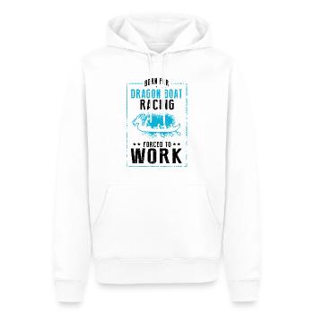 Course de bateaux chinois pour les entraîneurs de bateaux-dragons - Sweat à capuche Premium bio Homme - blanc - Devant - Nico (187cm)
