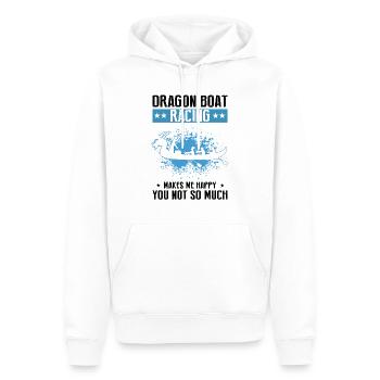 Drachenboot Trainer und Drachenboot - Männer Premium Bio Hoodie - Weiß - Vorne - Nico (187cm)