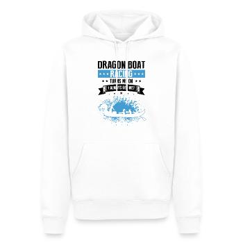 Course de bateaux chinois pour les entraîneurs de bateaux-dragons - Sweat à capuche Premium bio Homme - blanc - Devant - Nico (187cm)