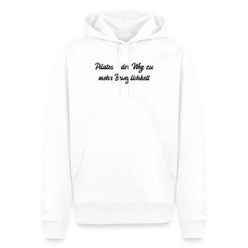 Pilates - Pilates - der Weg zu mehr Beweglichkeit - Männer Premium Bio Hoodie - Weiß - Vorne - Nico (187cm)