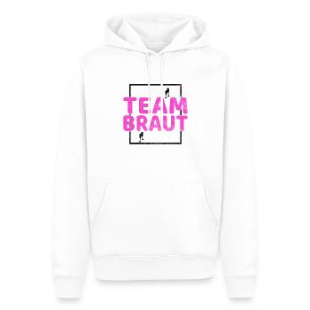 Épouse de l’équipe - Sweat à capuche Premium bio Homme - blanc - Devant - Nico (187cm)