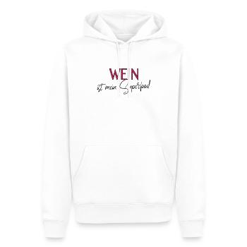 cooler Wein Spruch - Männer Premium Bio Hoodie - Weiß - Vorne - Nico (187cm)