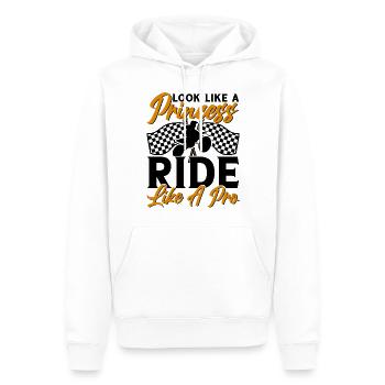 Motocross Filles Motocross Tout-terrain Dirt Bike - Sweat à capuche Premium bio Homme - blanc - Devant - Nico (187cm)