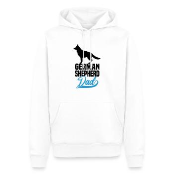German Shepherd Dad - Männer Premium Bio Hoodie - Weiß - Vorne - Nico (187cm)