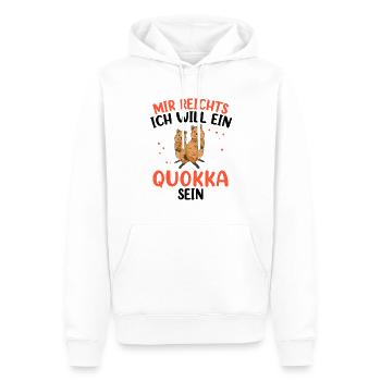 Will ein Quokka sein Australien Beuteltier - Männer Premium Bio Hoodie - Weiß - Vorne - Nico (187cm)