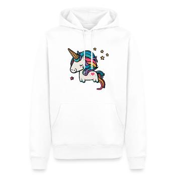 Licorne magique mignonne pour la maternelle et l’école - Sweat à capuche Premium bio Homme - blanc - Devant - Nico (187cm)