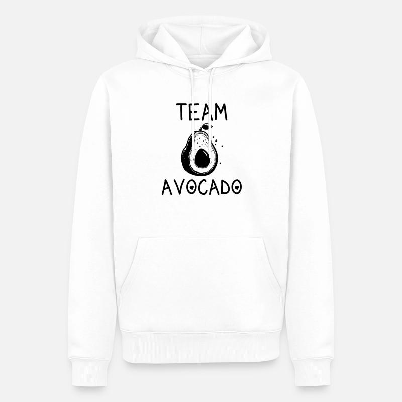Team Avocado - Männer Premium Bio Hoodie - Weiß