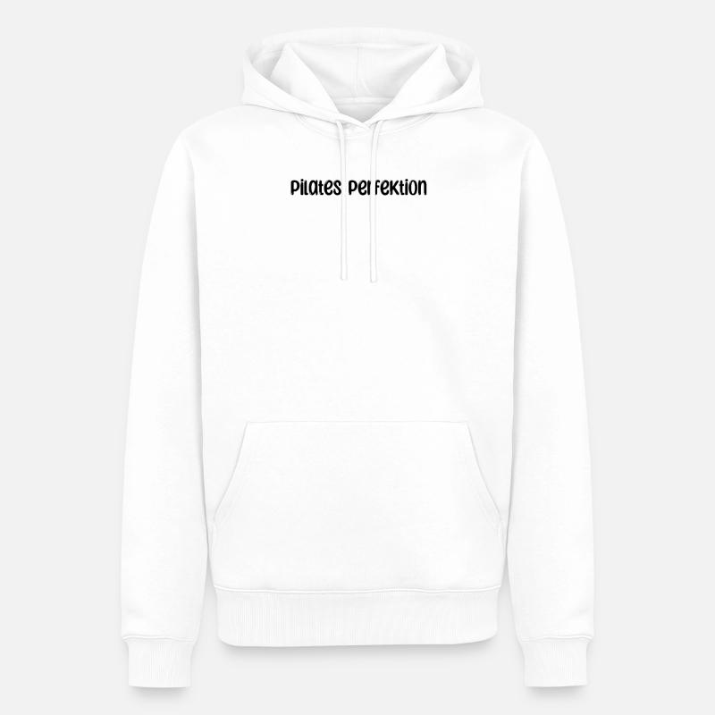 Pilates - Pilates Perfektion - Männer Premium Bio Hoodie - Weiß