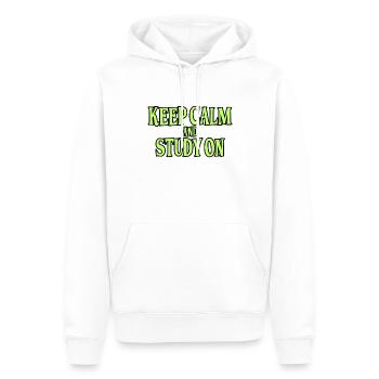 Étude Dire - Sweat à capuche Premium bio Homme - blanc - Devant - Nico (187cm)