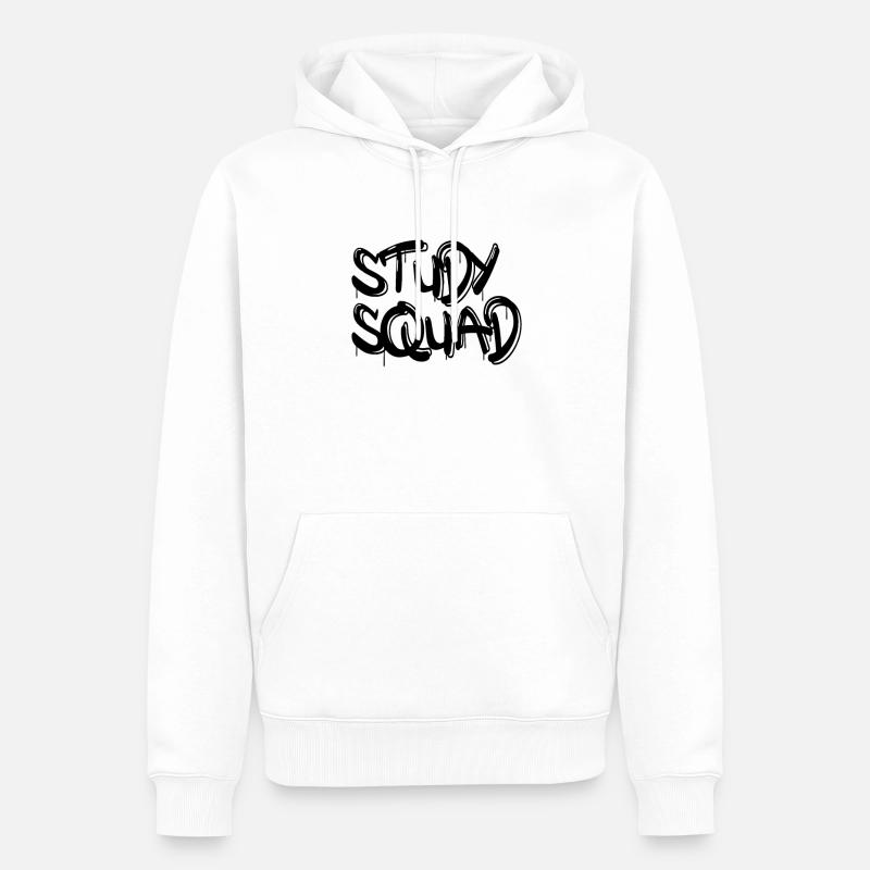 study squad - Männer Premium Bio Hoodie - Weiß
