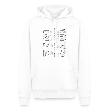 Finest Millésime 1972 Année de naissance 1972 Anniversaire - Sweat à capuche Premium bio Homme - blanc - Devant - Nico (187cm)