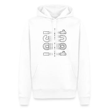 Finest Millésime 1981 Année de naissance 1981 Anniversaire - Sweat à capuche Premium bio Homme - blanc - Devant - Nico (187cm)