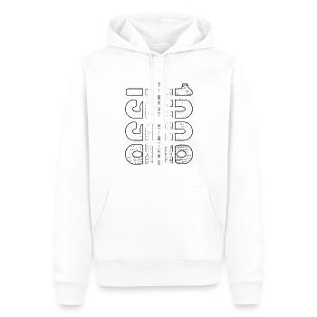 Finest Millésime 1998 Année de naissance 1998 Anniversaire - Sweat à capuche Premium bio Homme - blanc - Devant - Nico (187cm)
