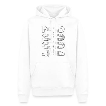 Finest Vintage 2004 Geburtsjahr 2004 Geburtstag - Männer Premium Bio Hoodie - Weiß - Vorne - Nico (187cm)