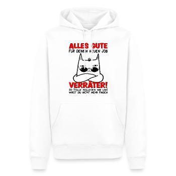Jobwechsel Neuer Job Abschied Abschiedsgeschenk - Männer Premium Bio Hoodie - Weiß - Vorne - Nico (187cm)