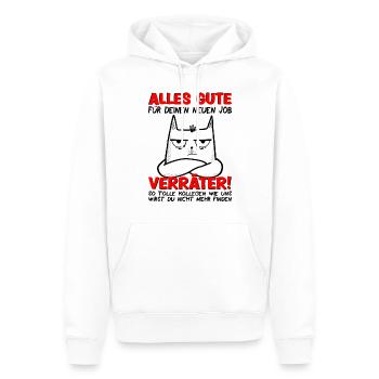 Jobwechsel Neuer Job Abschied Abschiedsgeschenk - Männer Premium Bio Hoodie - Weiß - Vorne - Nico (187cm)