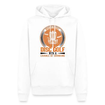 Frisbee Player Disc Golf Frisbee Competition - Sweat à capuche Premium bio Homme - blanc - Devant - Nico (187cm)