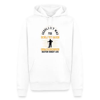 Gebäudereiniger rasten direkt aus Fensterputzer - Männer Premium Bio Hoodie - Weiß - Vorne - Nico (187cm)