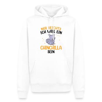 Will ein Chinchilla sein Nagetier Wollmaus - Männer Premium Bio Hoodie - Weiß - Vorne - Nico (187cm)