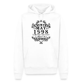 Geschenkidee Mai 1998 - Männer Premium Bio Hoodie - Weiß - Vorne - Nico (187cm)