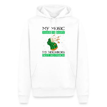 Bagpipes for pipers and Scots - Men’s Premium Organic Hoodie - white - Front - Nico (187cm)
