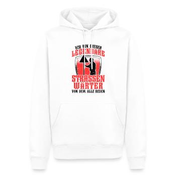 Legendärer Straßenwärter Straßenbauer - Männer Premium Bio Hoodie - Weiß - Vorne - Nico (187cm)