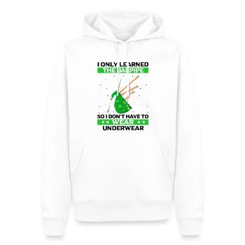 Bagpipes for pipers and Scots - Men’s Premium Organic Hoodie - white - Front - Nico (187cm)