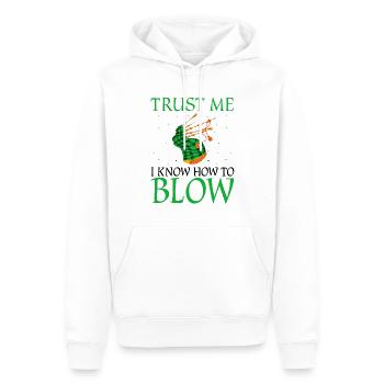 Citation de cornemuse pour un écossais et un musicien de cornemuse - Sweat à capuche Premium bio Homme - blanc - Devant - Nico (187cm)