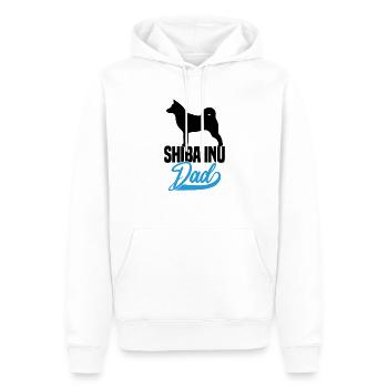 Shiba Inu Dad - Männer Premium Bio Hoodie - Weiß - Vorne - Nico (187cm)