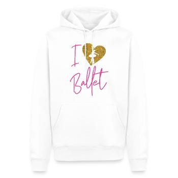Ballet Dancer Dance Girl Ballerina - Männer Premium Bio Hoodie - Weiß - Vorne - Nico (187cm)