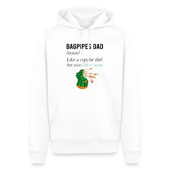 Bagpipes for pipers and Scots - Men’s Premium Organic Hoodie - white - Front - Nico (187cm)