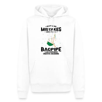 Bagpipes for pipers and Scots - Men’s Premium Organic Hoodie - white - Front - Nico (187cm)