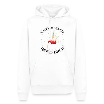 Conception de cornemuse pour Scotland Pride et cornemuse - Sweat à capuche Premium bio Homme - blanc - Devant - Nico (187cm)