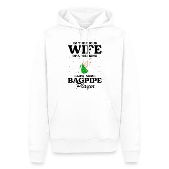Bagpipes for pipers and Scots - Men’s Premium Organic Hoodie - white - Front - Nico (187cm)
