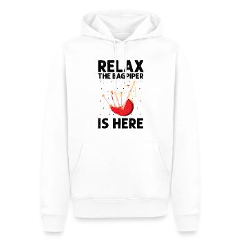 Bagpipes for pipers and Scots - Men’s Premium Organic Hoodie - white - Front - Nico (187cm)