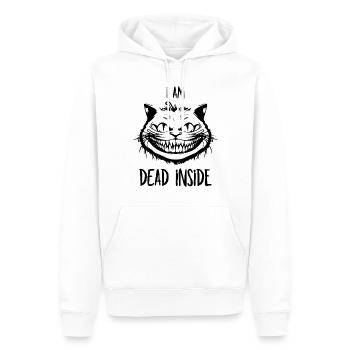 I'm Dead Inside - Grinsekatze für Katzenliebhaber - Männer Premium Bio Hoodie - Weiß - Vorne - Nico (187cm)