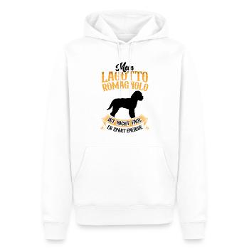 Lagotto Romagnolo ist nicht faul Wasserhund - Männer Premium Bio Hoodie - Weiß - Vorne - Nico (187cm)